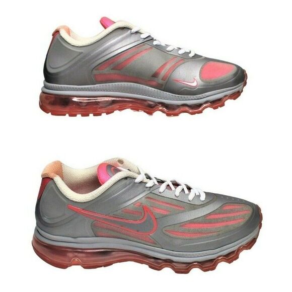 Women's Sneakers Nike Air Max Ultra Medium Grey Solar Red Style 454346-002 Sz 8 - Picture 3 of 12